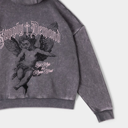 Supply & Demand Barns Over Head Hoodie / Washed Charcoal