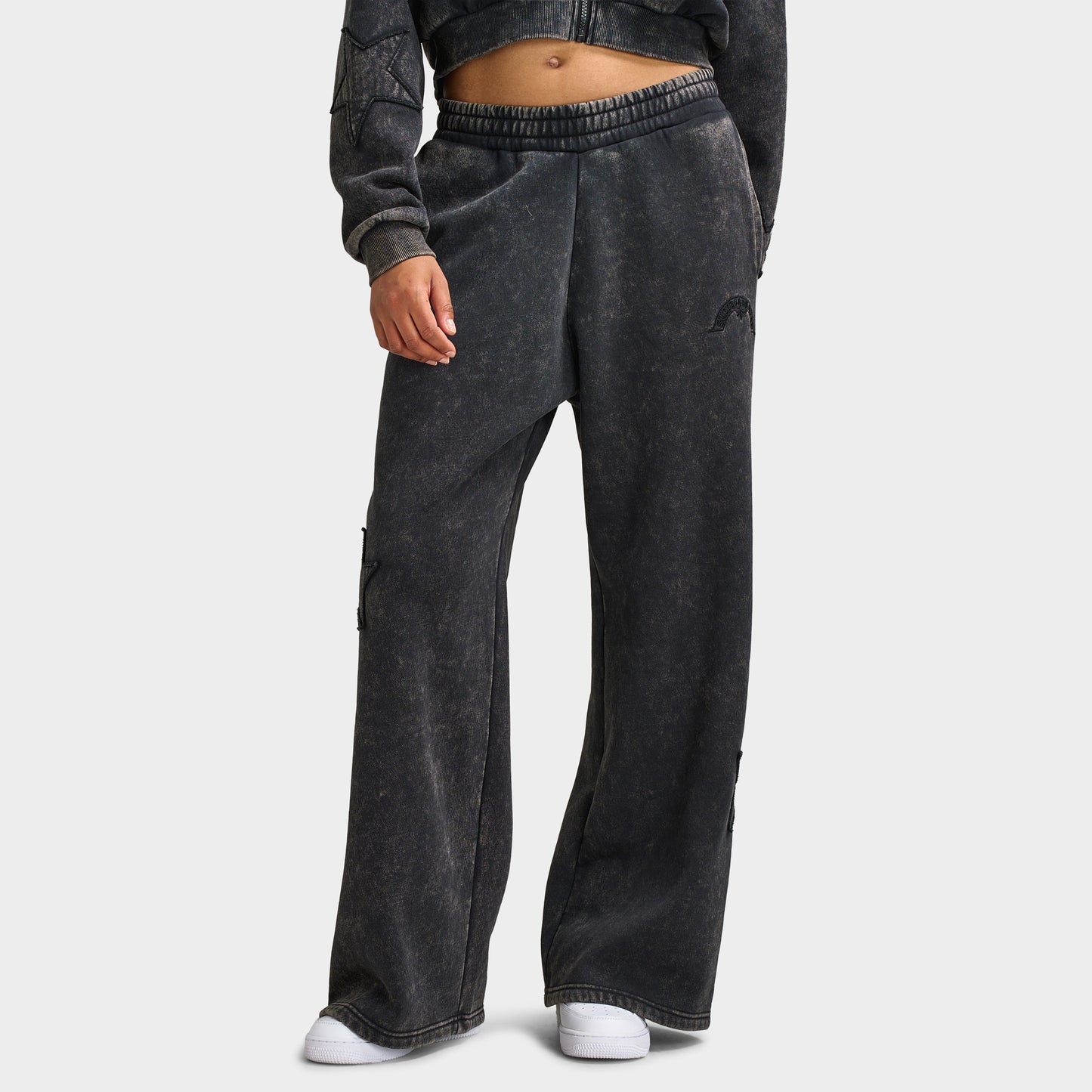 Supply & Demand Star Wide Leg Pant / Washed Charcoal