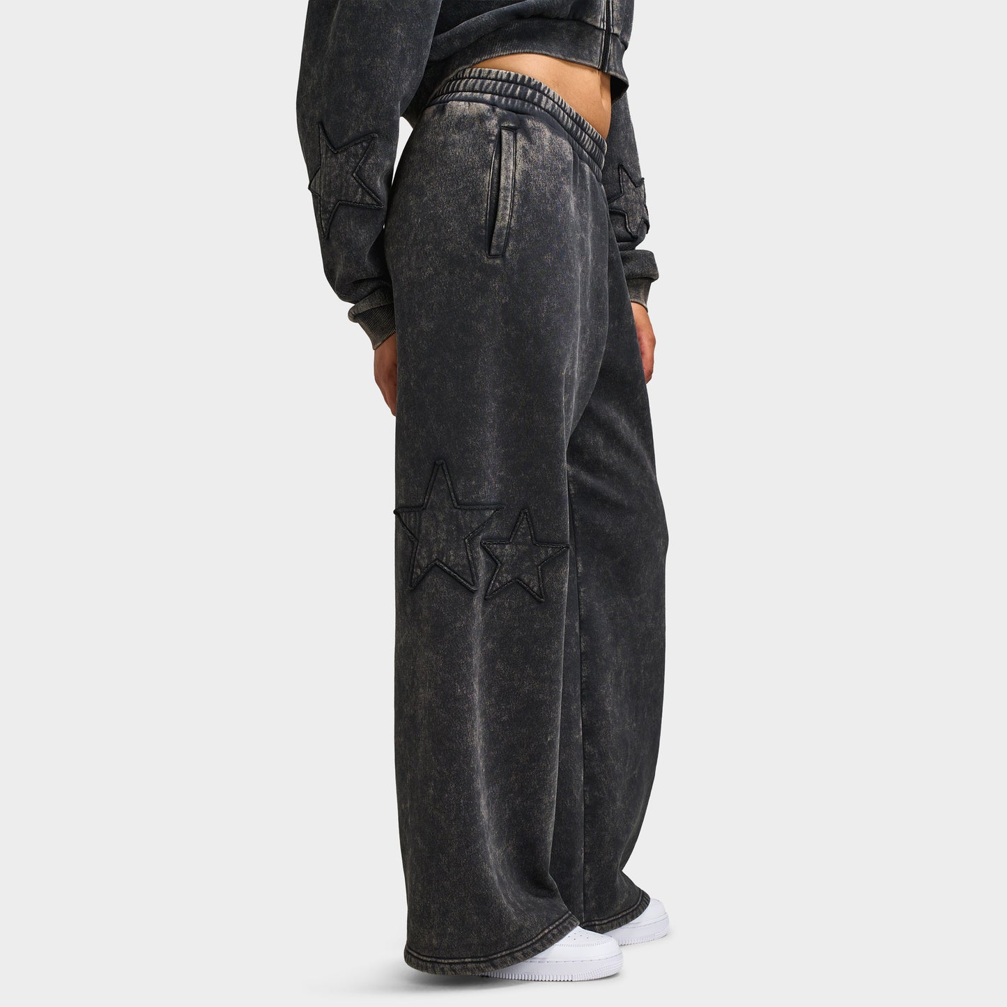 Supply & Demand Star Wide Leg Pant / Washed Charcoal