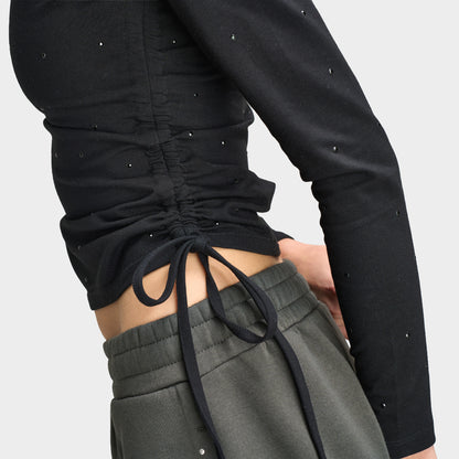 Supply & Demand Women's Sparkles Longsleeve Tee/ Black