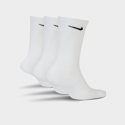 Nike Everyday Plus Cushioned Socks (3-Pack) White / Black
