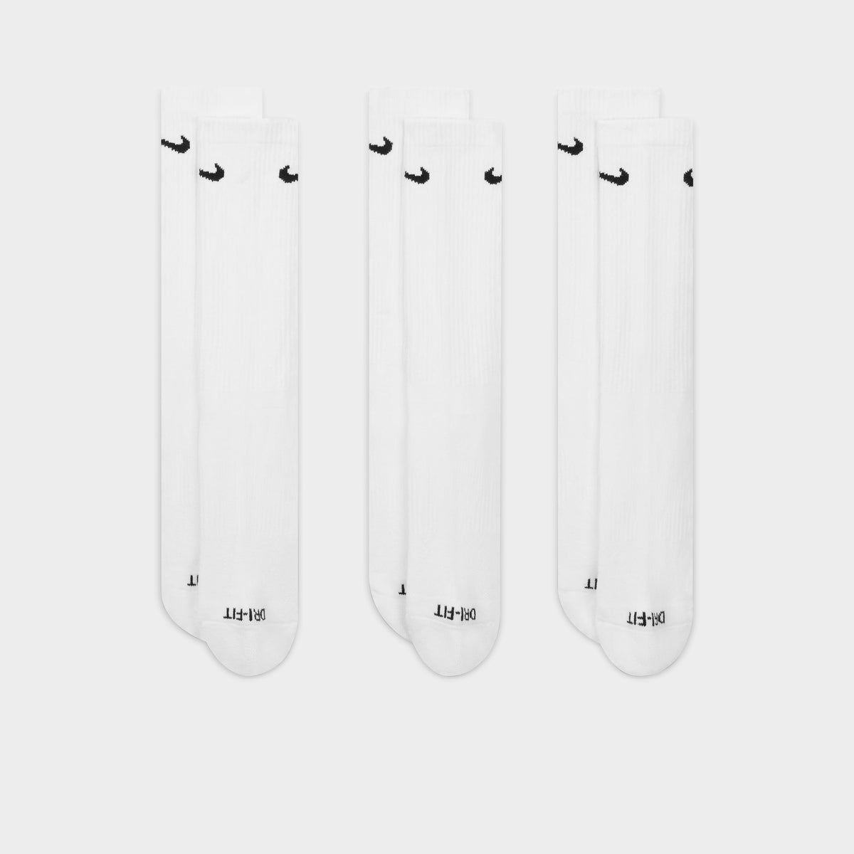 Nike Everyday Plus Cushioned Socks (3-Pack) White / Black