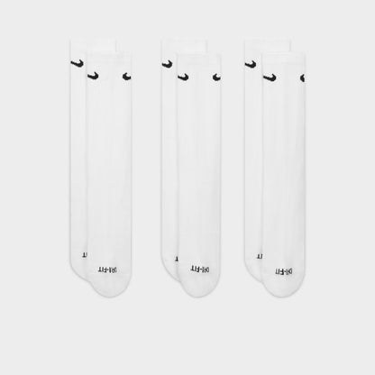 Nike Everyday Plus Cushioned Socks (3-Pack) White / Black