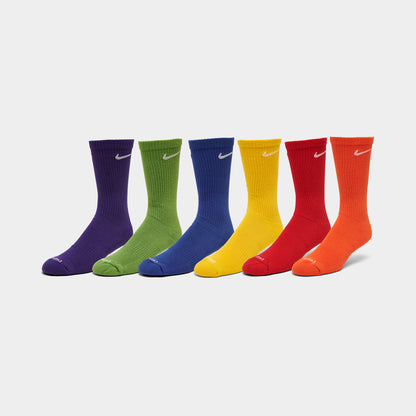 Nike Everyday Plus Cushioned Training Crew Socks (6 Pack) / Multi-color