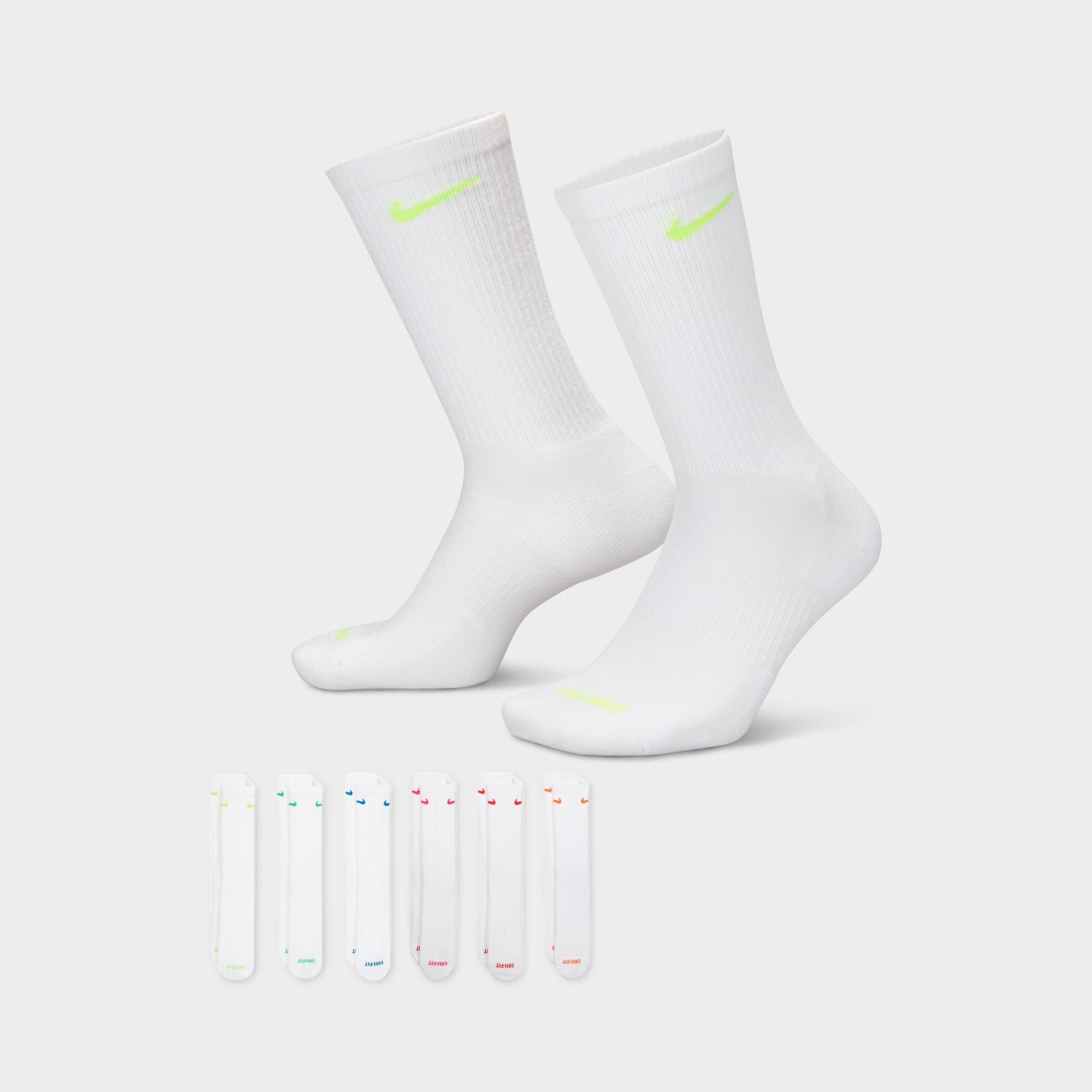 Nike Everyday Plus Cushioned Training Crew Socks (6 Pack) / Multi