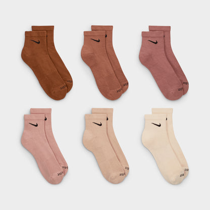 Nike Everyday Training Ankle Socks-6 Pack / Multi