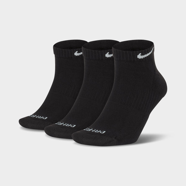 Nike Everyday Plus Cushioned Training Low Socks/ Black(3-Pairs