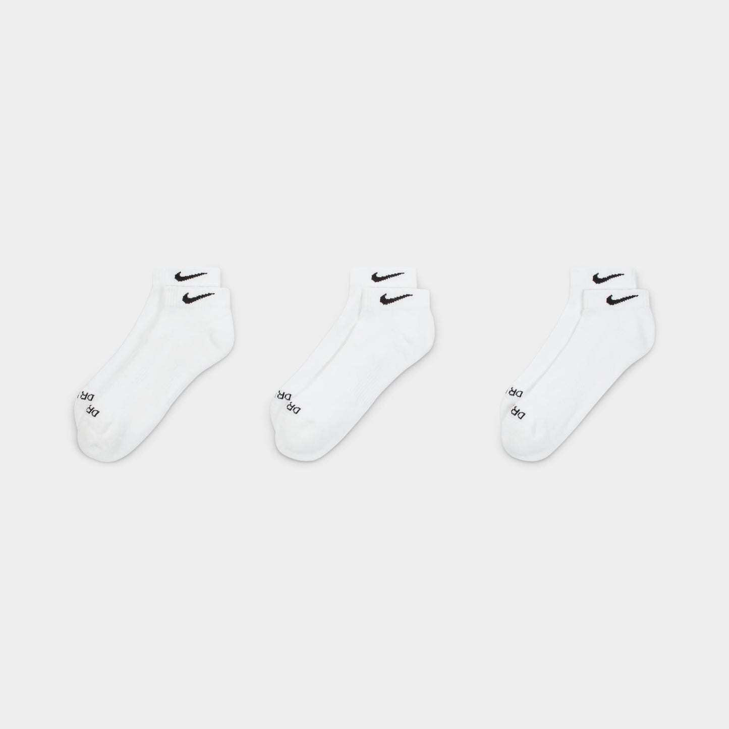 Nike Everyday Plus Chaussettes Coussinées d'Entraînement Basses/ Blanc (3-Paires)
