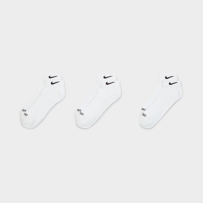 Nike Everyday Plus Chaussettes Coussinées d'Entraînement Basses/ Blanc (3-Paires)