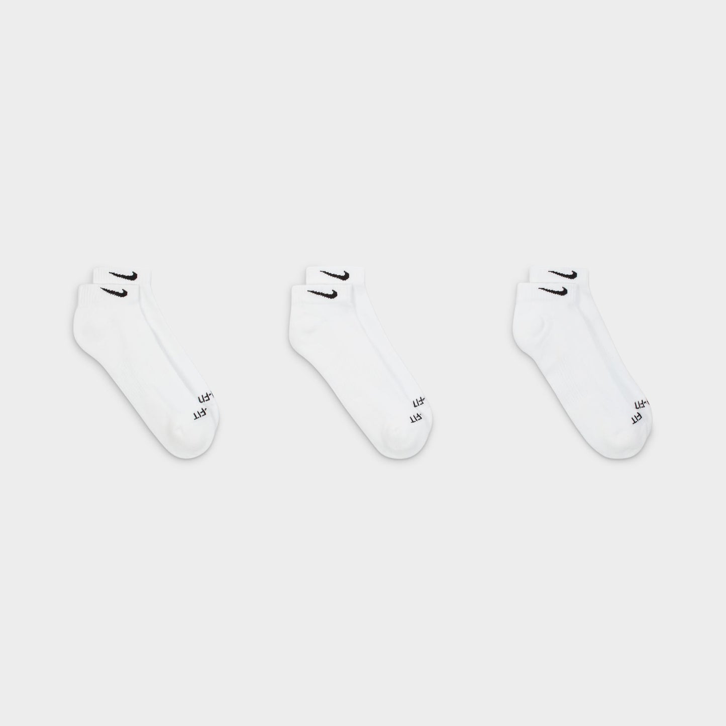 Nike Everyday Plus Chaussettes Coussinées d'Entraînement Basses/ Blanc (3-Paires)