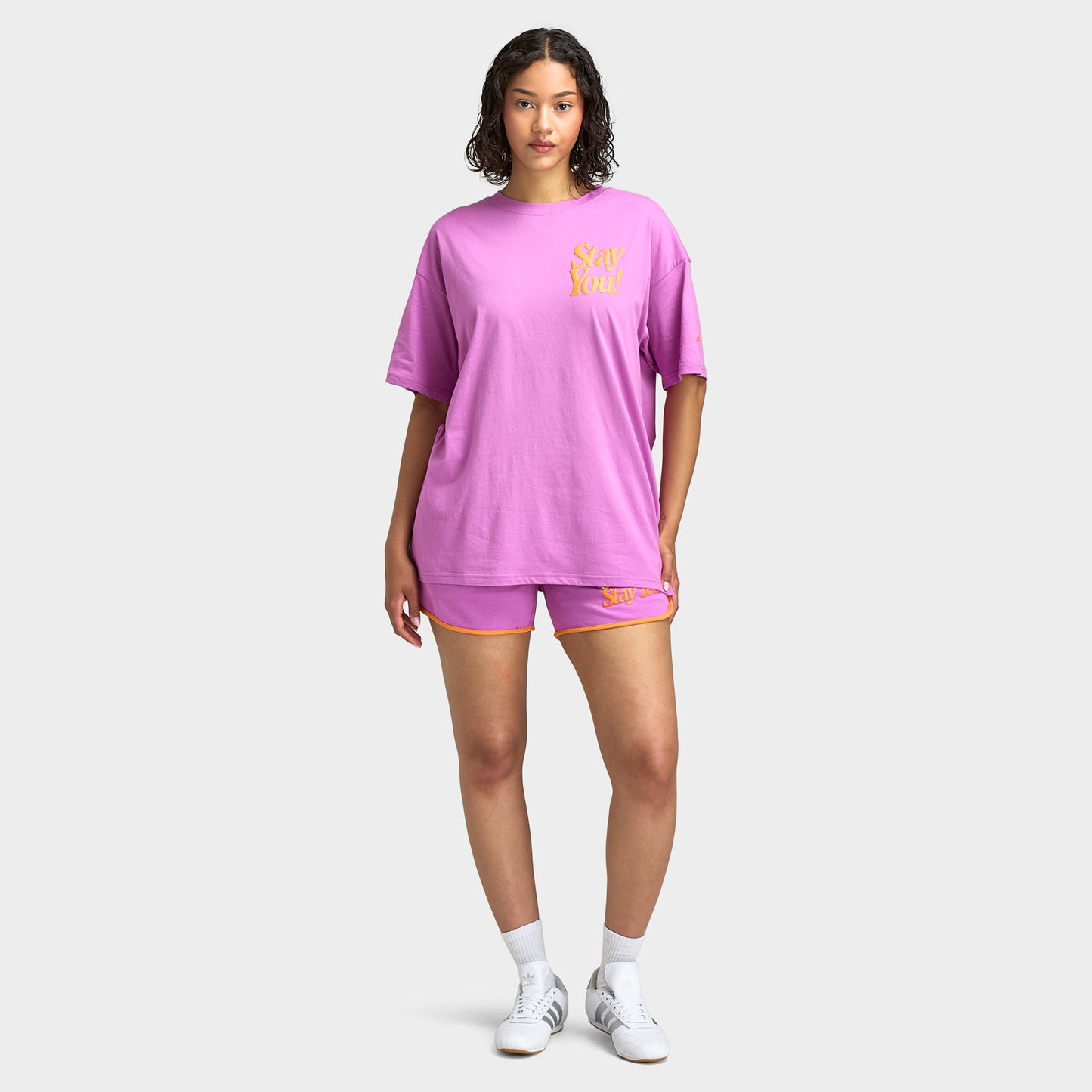 Mayfair Women's Stay You Oversized Boyfriend T-Shirt / Pink