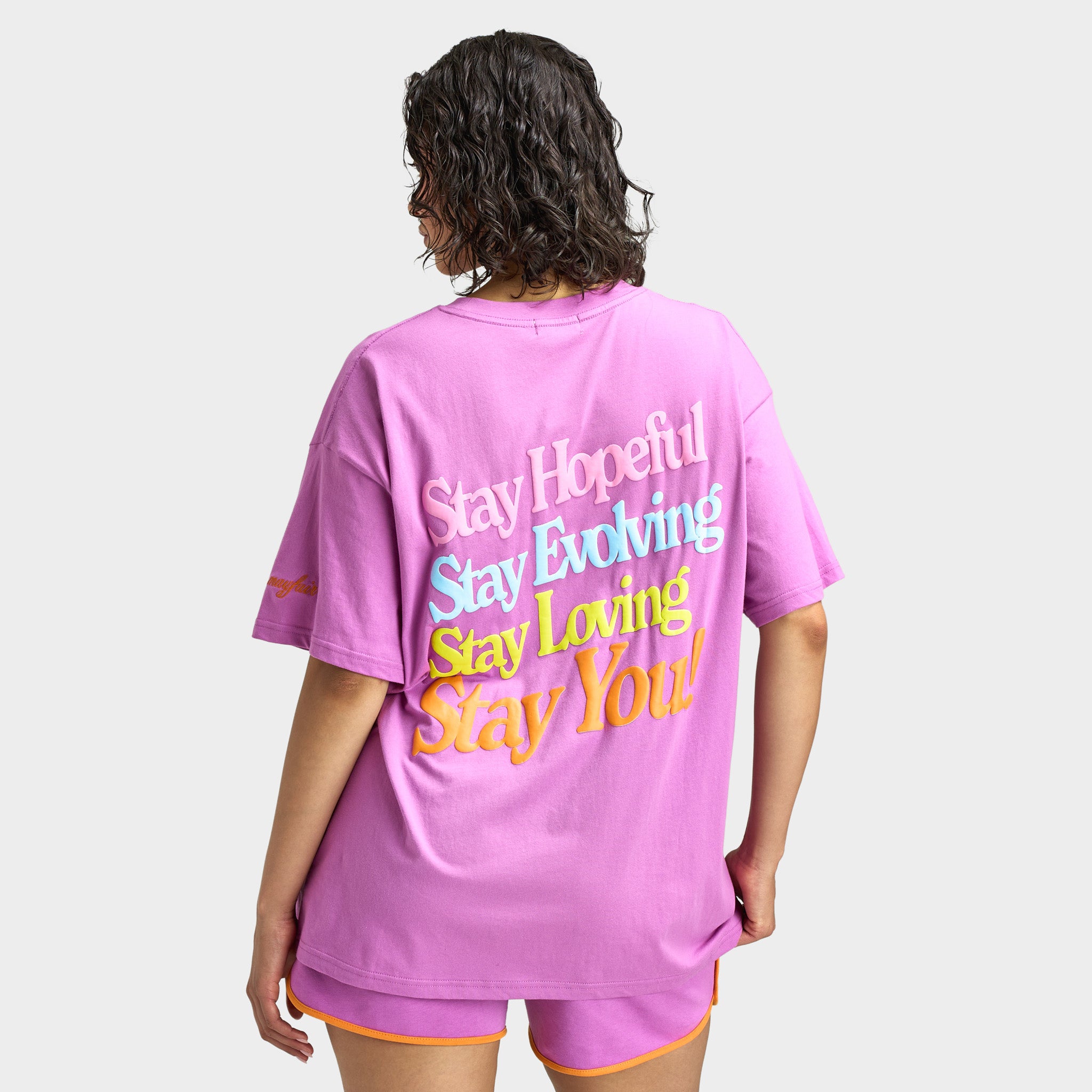 Mayfair Women's Stay You Oversized Boyfriend T-Shirt / Pink – JD