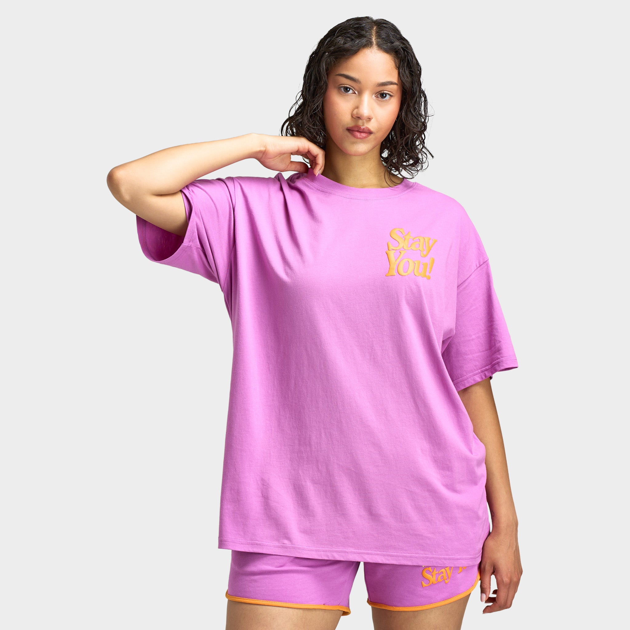 Mayfair Women's Stay You Oversized Boyfriend T-Shirt / Pink – JD