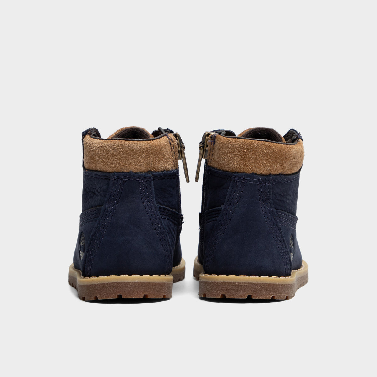 Timberland Pokey pour bébés Pin Nubuck Bleu Foncé / Brun Moyen