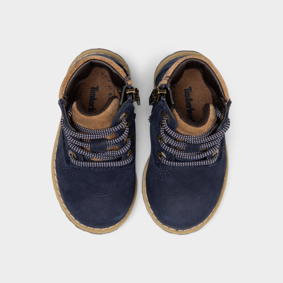 Timberland Pokey pour bébés Pin Nubuck Bleu Foncé / Brun Moyen