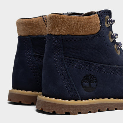 Timberland Pokey pour bébés Pin Nubuck Bleu Foncé / Brun Moyen