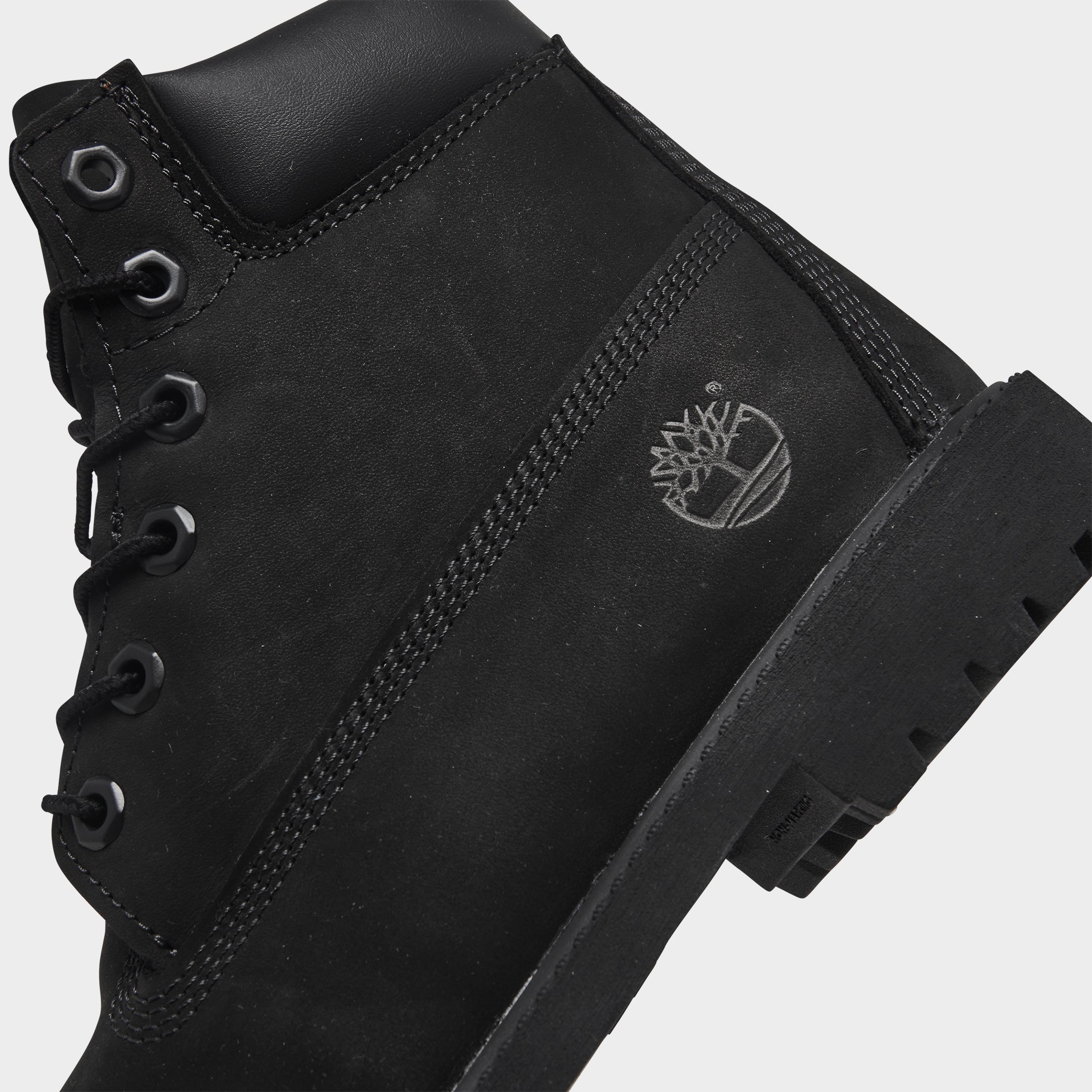 Timberland Juniors' 6-Inch Premium Lace Up Waterproof Boot / Black