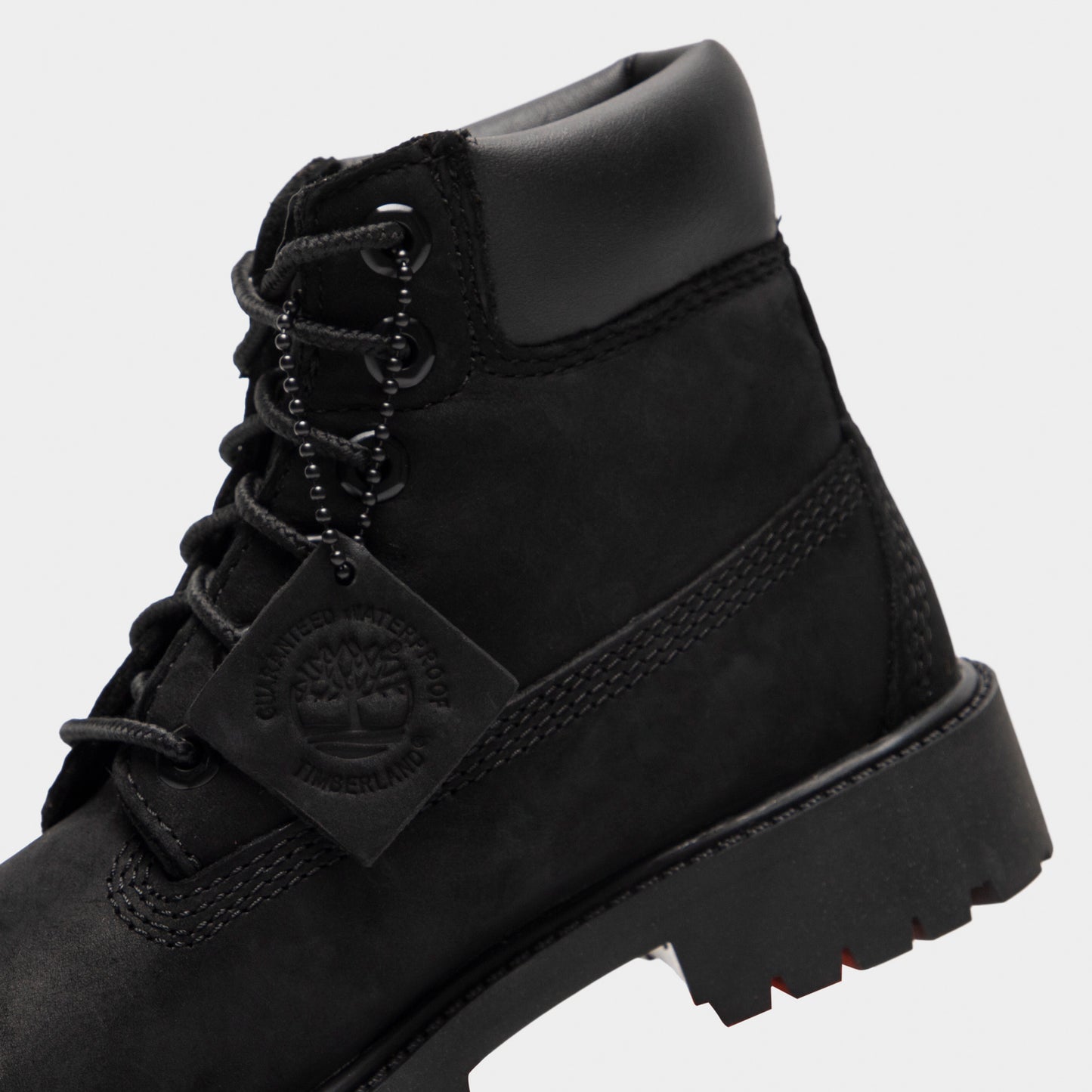 Timberland Children's 6-Inch Premium Lace Up Waterproof Boot  / Black