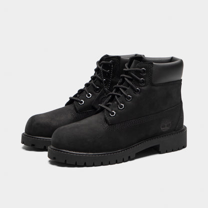 Timberland Children's 6-Inch Premium Lace Up Waterproof Boot  / Black
