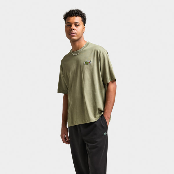 Khaki lacoste t shirt cheap