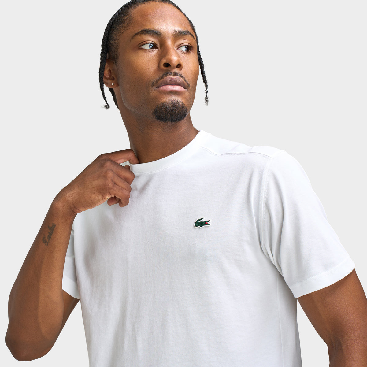 Lacoste Crewneck Tee / White