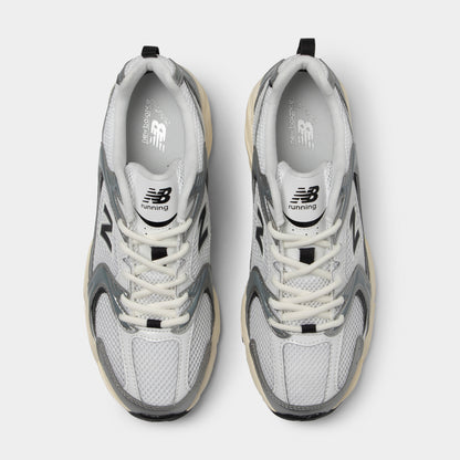 New Balance 530 Silver Metallic / Black Cement