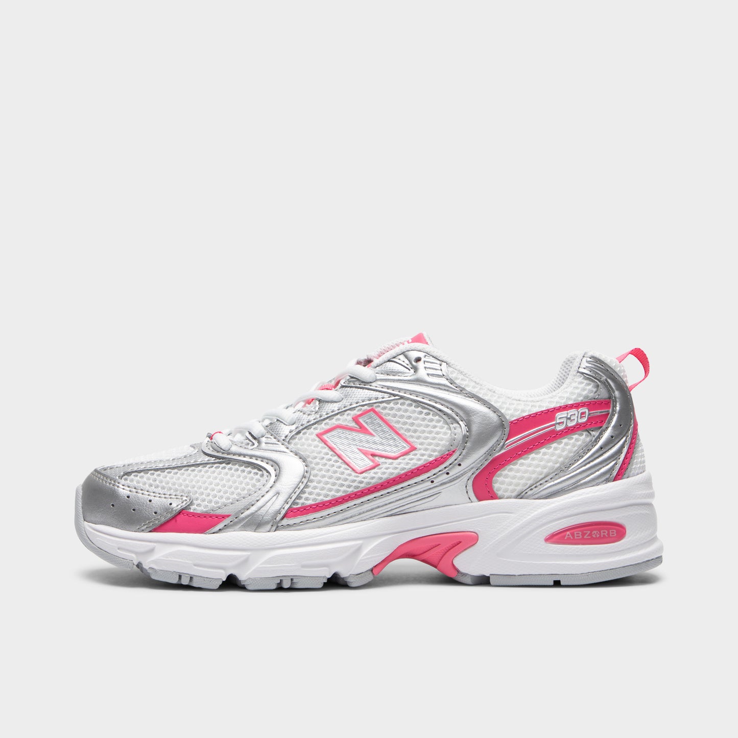 New Balance 530 Silver Metallic / Dragon Berry