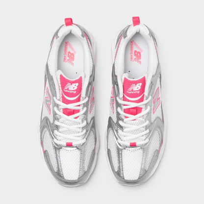 New Balance 530 Silver Metallic / Dragon Berry