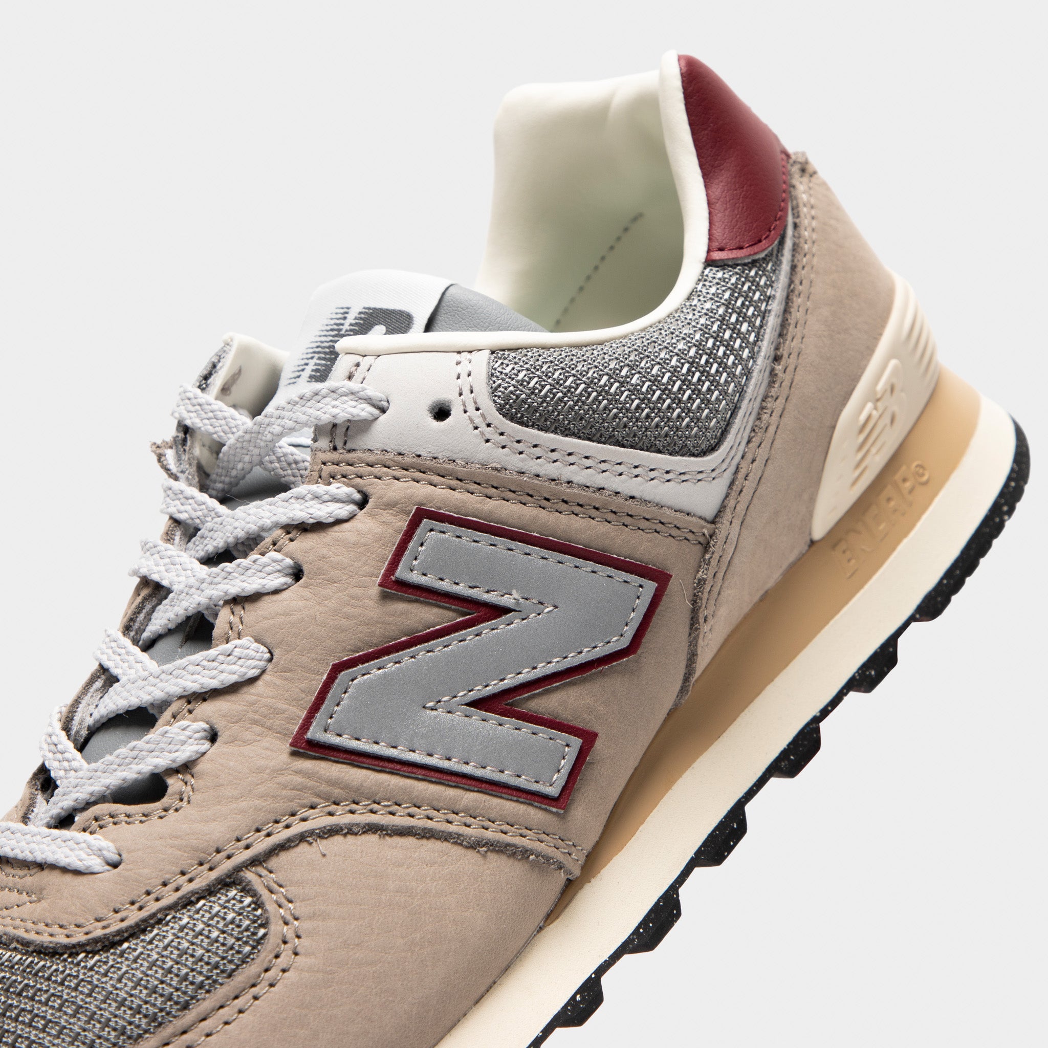 New Balance 574 Arid Stone / Monarch Burgundy – JD Sports