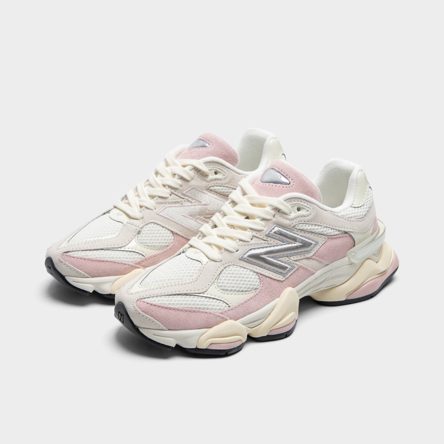 New Balance 9060 White / Pink - Silver Metallic