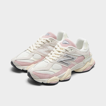 New Balance 9060 White / Pink - Silver Metallic