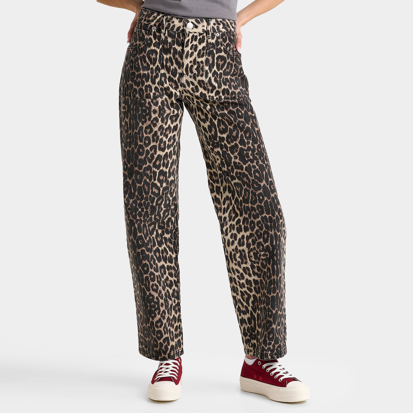 Unlike Humans Women's Jeans / Leopard Wash