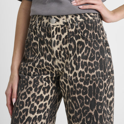 Unlike Humans Women's Jeans / Leopard Wash