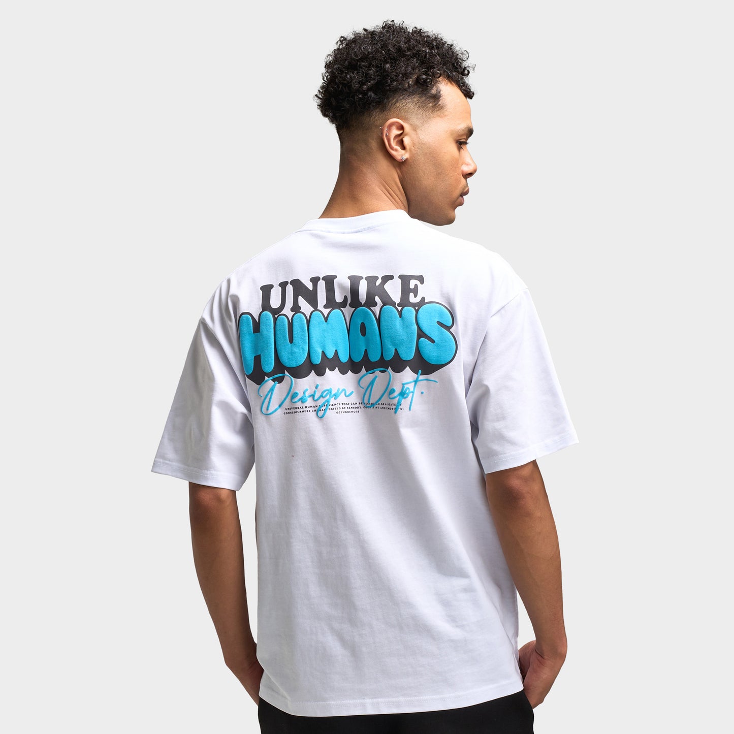 Unlike Humans Design Dept T-Shirt Graphique / Blanc Optique