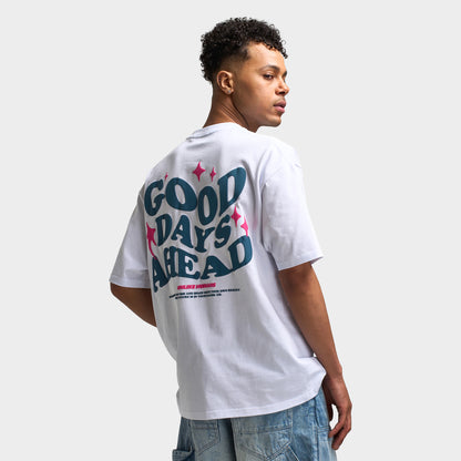 Unlike Humans Good Days T-shirt Graphique / Blanc Optique