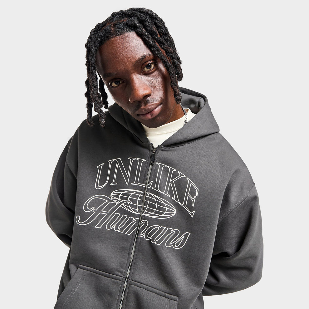 Unlike Humans Inter Full Zip Hoodie / Volcanic Ash – JD Sports