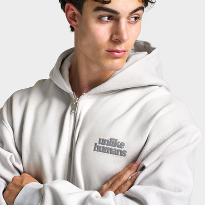 Unlike Humans Bubble Zip Up Hoodie / Vapor Blue