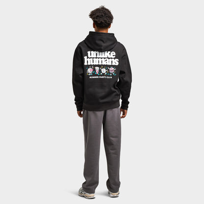 Unlike Humans Party Club Hoodie / Black