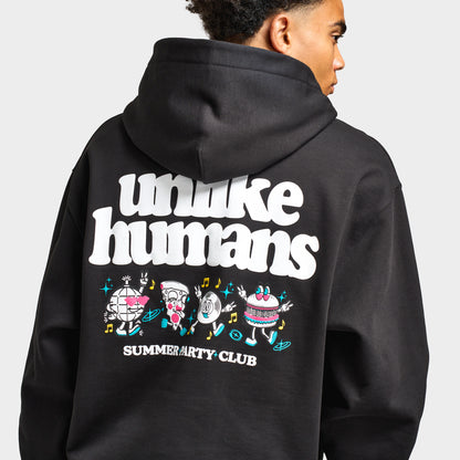 Unlike Humans Party Club Hoodie / Black