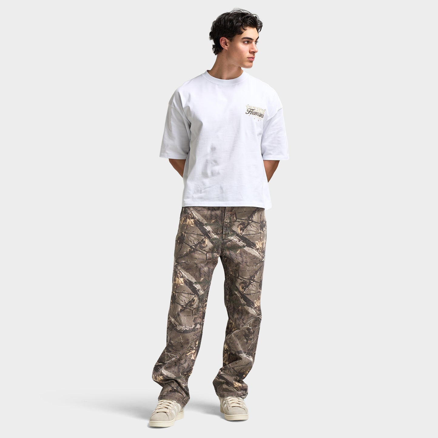 Unlike Humans Steel Graphic T-Shirt / White