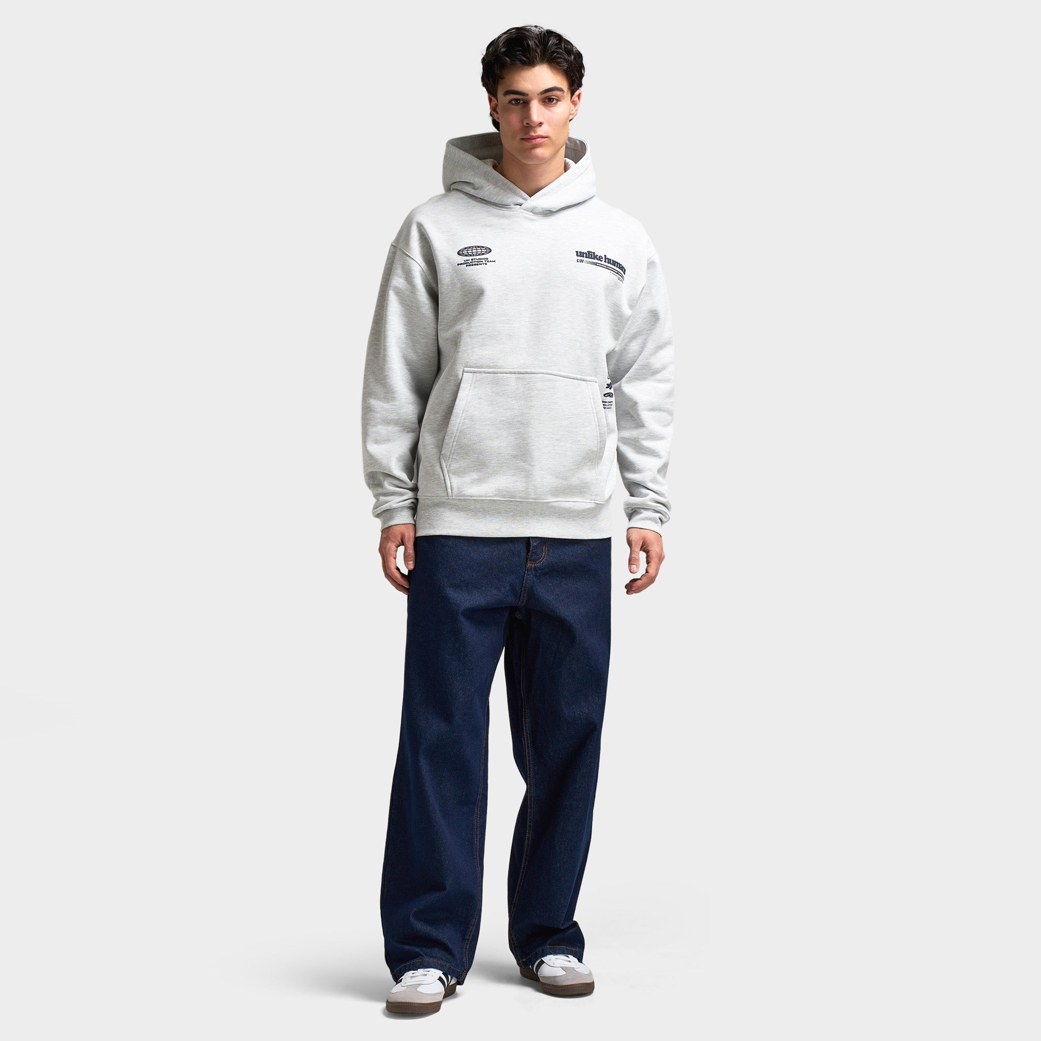 Unlike Humans Hoodie / Light Grey Marl – JD Sports