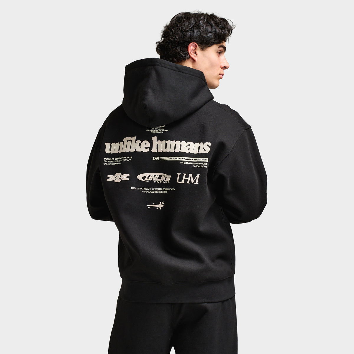 Unlike Humans Top Unlike Humans Highgrade Hoodie Black / Black – JD Sports