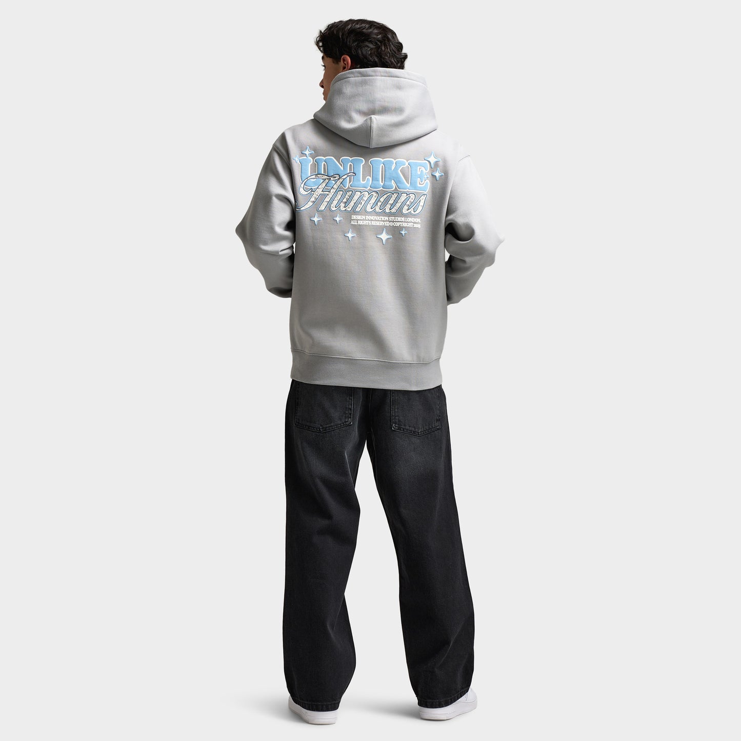 Unlike Humans Service Hoodie / Ultimate Gray