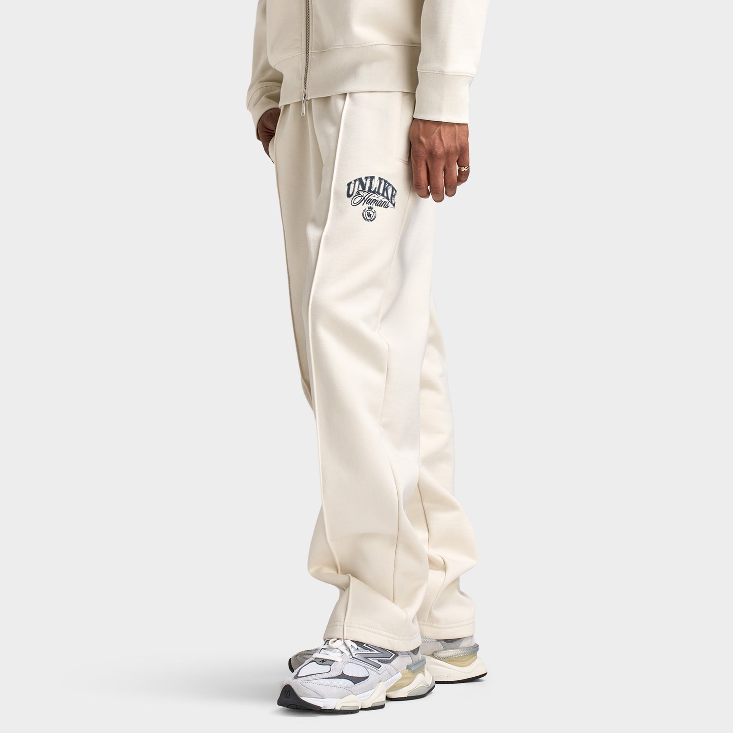 Unlike Humans Hommes Pantalon Jogger Moteur / Gris clair