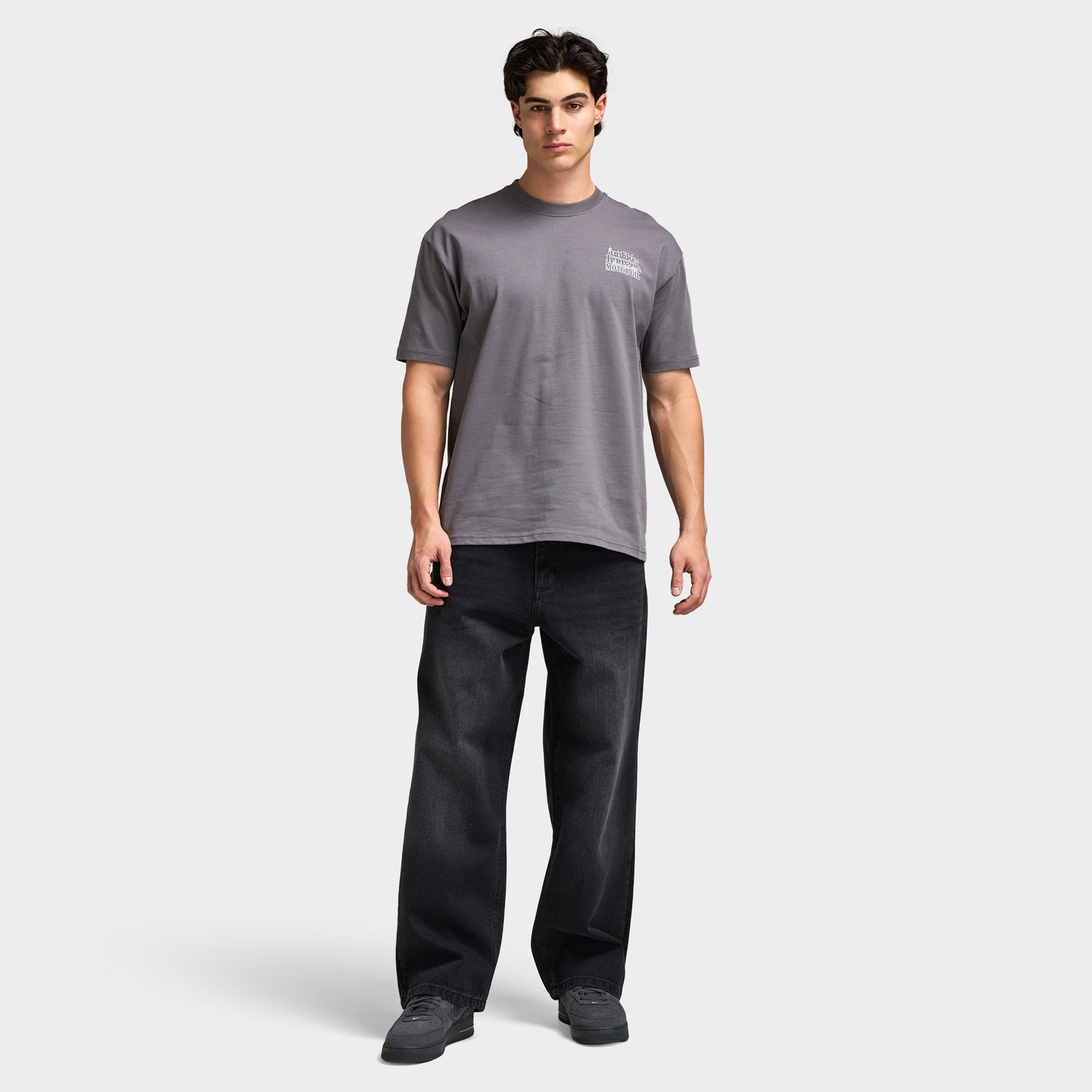 Unlike Humans Men's Graphic Tee / Grey