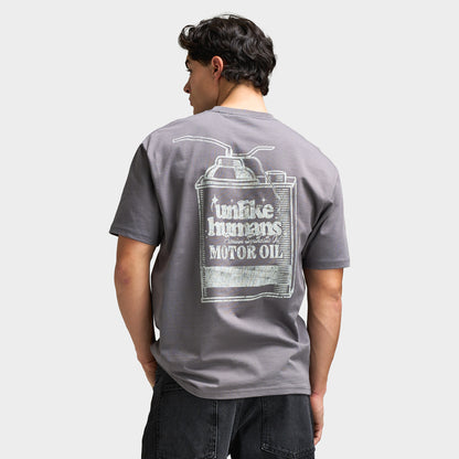 Unlike Humans Men's Graphic Tee / Grey