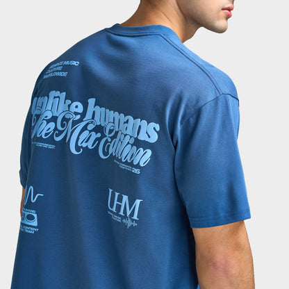 Unlike Humans Mixer T-Shirt / True Navy Sky