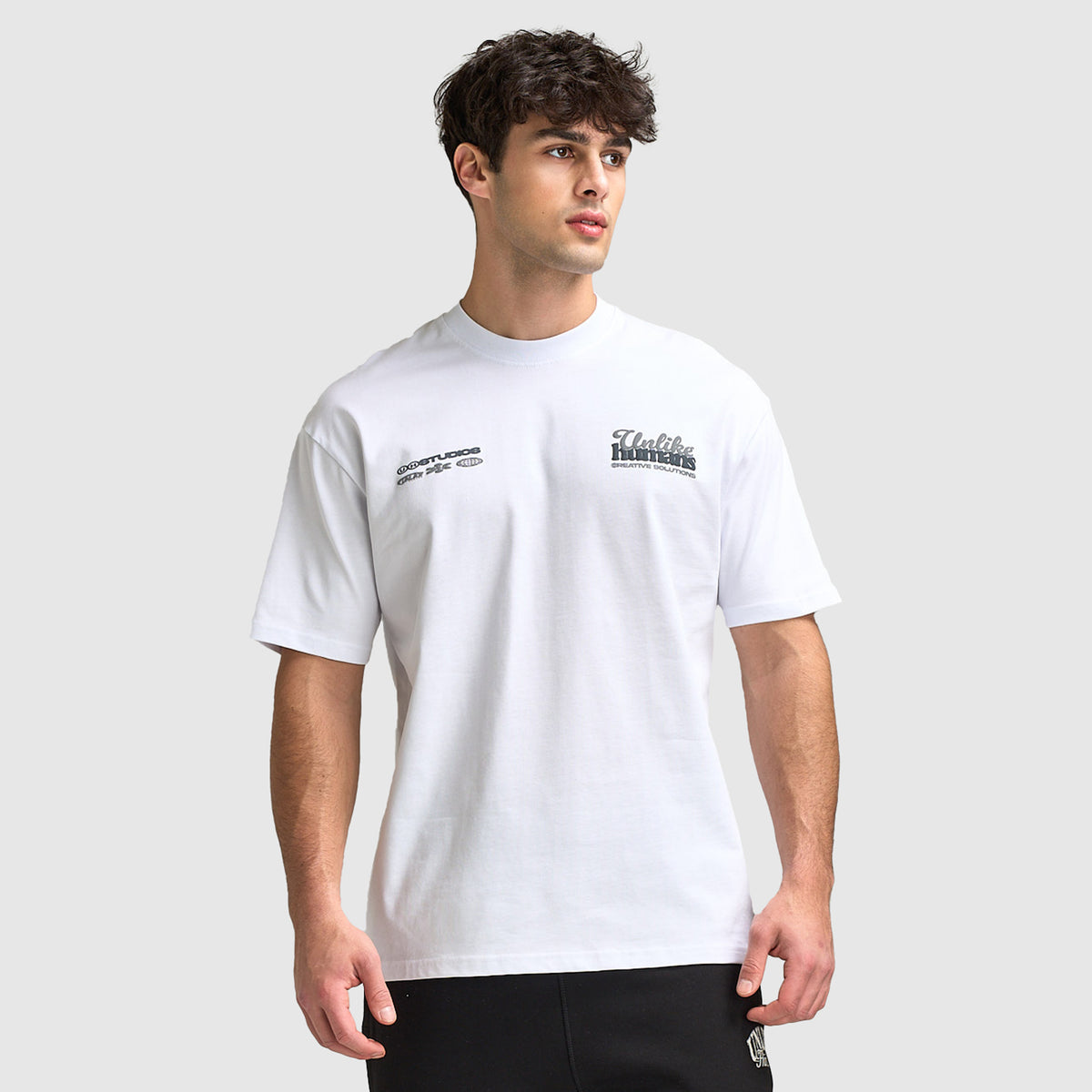 Unlike Humans Top Unlike Humans Idea T-Shirt / Optic White – JD Sports