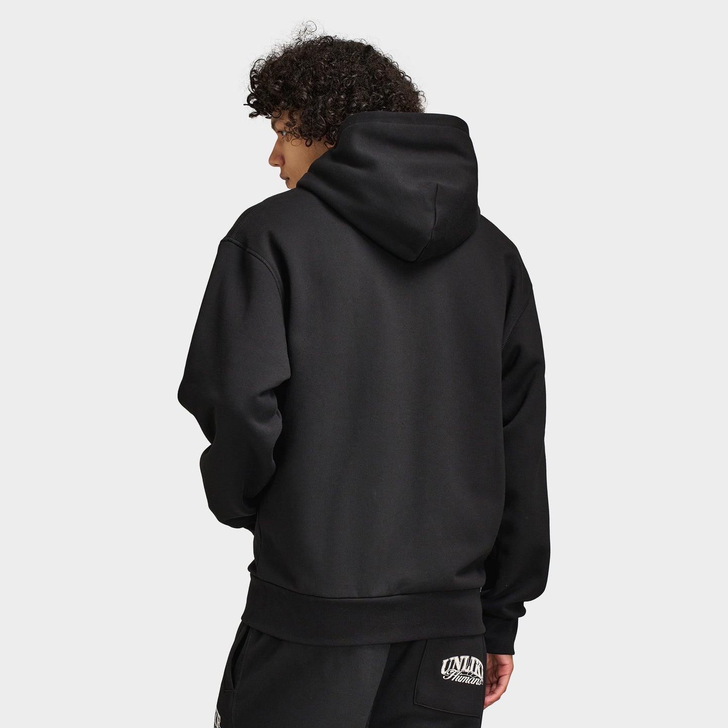 Unlike Humans Whitting Full-Zip Hoodie / True Black