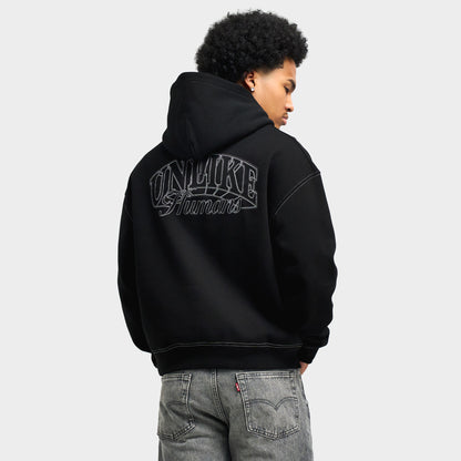 Unlike Humans Whitting 2.0 Full-Zip Hoodie / Black